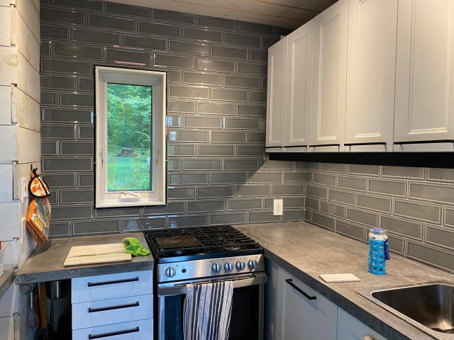 Kitchen tile finished